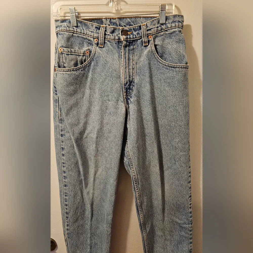 Vintage 90s Levis 560 Loose Fit Tapered Leg Denim Distressed Men's Size 31x30
